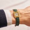 18ct Yellow Gold, 27mm Cartier Santos-Dumont "Extra Plate" Ultra Thin hand-wound Wristwatch, circa 1980s - 2
