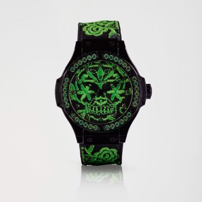 Hublot Big Bang, 41mm Sugar Skull Fluo Malachite Green Wristwatch, circa 2017 (limited edition of 100)
