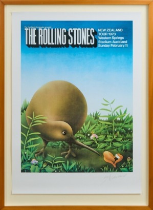 A Rolling Stones New Zealand Tour 1973 Poster