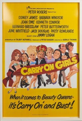 A Reproduction Carry On Girls Movie Poster