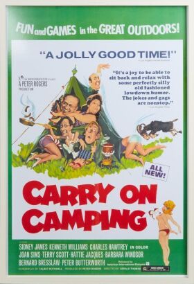 A Reproduction Carry On Camping Movie Poster