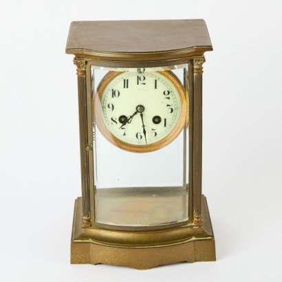 A Brass Mantle Clock
