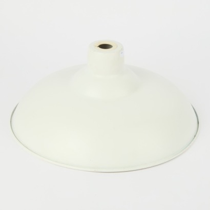 A White Vintage Metal Lampshade