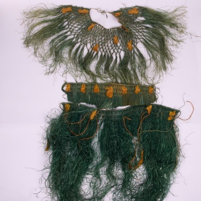 Two Vintage Grass Skirts and Collar, Hawaii