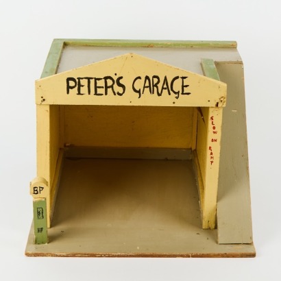 A Vintage Peters Garage Toy Gas Station