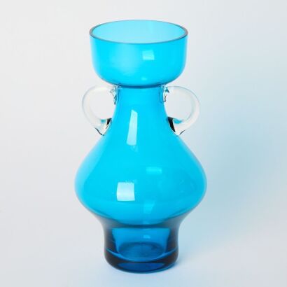 A Glass Baluster Vase