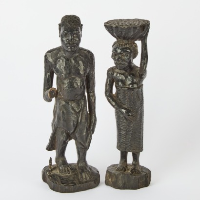 A Pair of Folk Art Figures