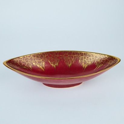 An Abingdon Pottery Maroon and Gold Bowl