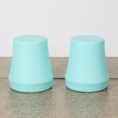 A Pair of Stump Stools by Derlot