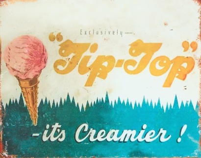 Tip Top Ice Cream Repro Tin Sign