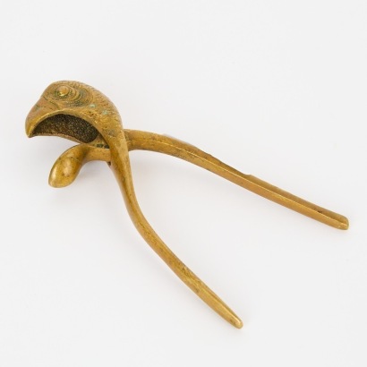 A Brass Parrot Nutcracker
