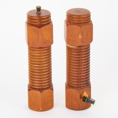 A Wood Condiment Set
