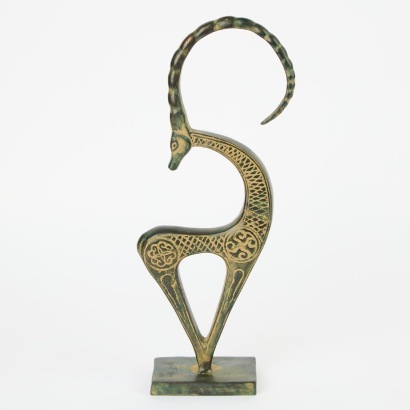 A Bronze-Look Impala Sculpture