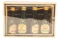 (1) Assorted Giftbox Collection of 4 x MacGregor Kiwi Liqueur Miniatures (GB), Circa 1970s