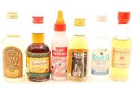 (1) Collection of 6 Assorted Miniature Spirits and Liquers, Circa 1970s-1980s, Sold as One Lot