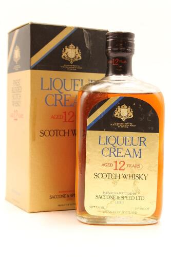 (1) Saccone & Speed Liqueur Cream Aged 12 Years Scotch Whisky (MS) (GB)