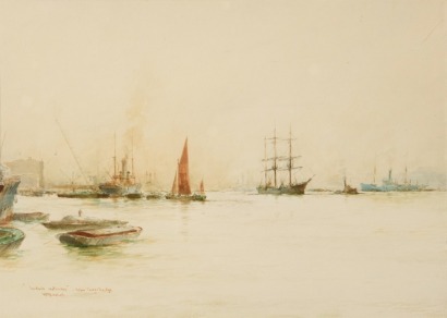 W. M. BIRCHALL London's Waterway Below Tower