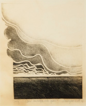 MARILYN WEBB Cloud Landscape with Grass