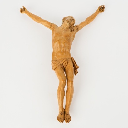 A Wood Carved Crucified Jesus