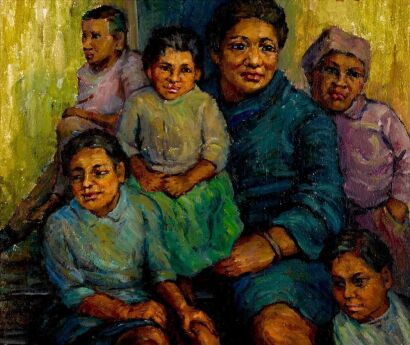 IDA CAREY Ruby & Family, Te Puke, 1974
