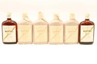 (6) Martin's Original V.V.O Blended Scotch Whisky 1/2 bottles, 1950