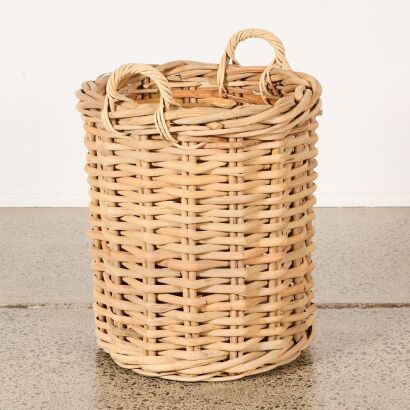 A Large Vintage Willow Basket