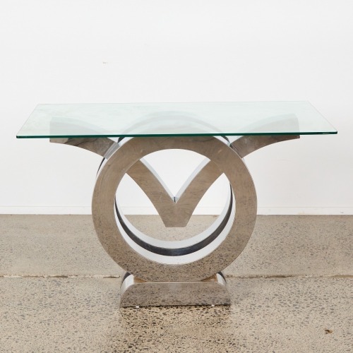 A Modernist Chrome Table