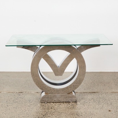 A Modernist Chrome Table