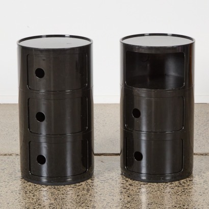 A Pair Of Kartell Combellini Style Side Tables