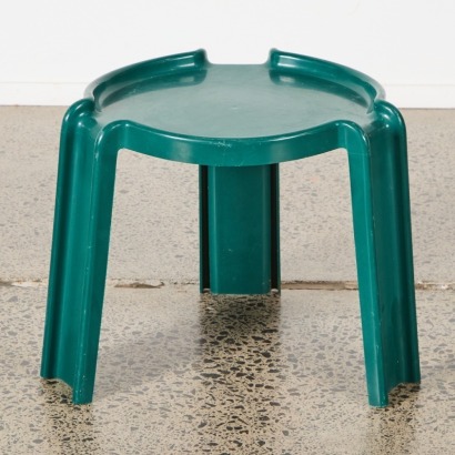 A Kartell Side Table In Green