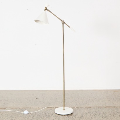 A Mid-Century Modern Lamp With Edison Bulb