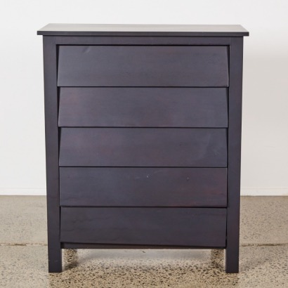 A 5 Drawer Mid-Century Modern Tallboy