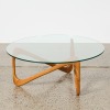 A Mid-Century Modern Sculptural Walnut Round Table - 2