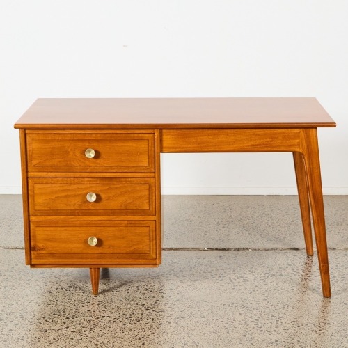 A Solid Mahogany Mid-Century Desk