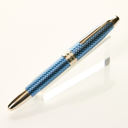 Montblanc, Meisterst&uuml;ck Glacier Solitaire Fountain Pen with 18ct Fine Nib with Box - As new