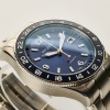 Stainless Steel, 42mm Montblanc 1859 GMT Blue Dial Wristwatch with Box - As new - 3
