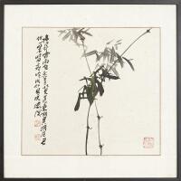 Two Framed Chinese Paintings - Prunus & Bamboo