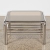 A Seventies Tubular Chrome And Smoked Glass Coffee Table - 2