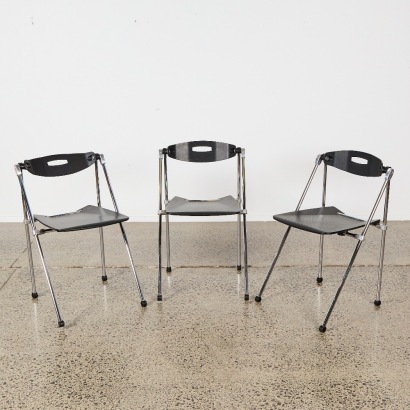 A Set of Three Ouverture Chairs by Enrico Cioncada For Sitland Italy