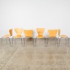 A Set of Six Arne Jacobsen Style Plywood Formed Chairs - 2