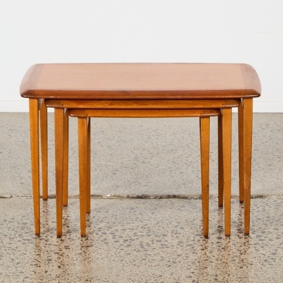 A Set of Three Jon Jansen Stacking Tables