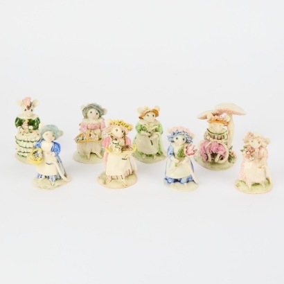 A Set of Eight Karen Kennedy Mice