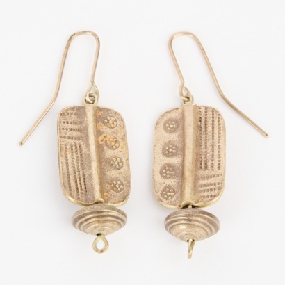 A Pair of Vintage Tibetan Earrings