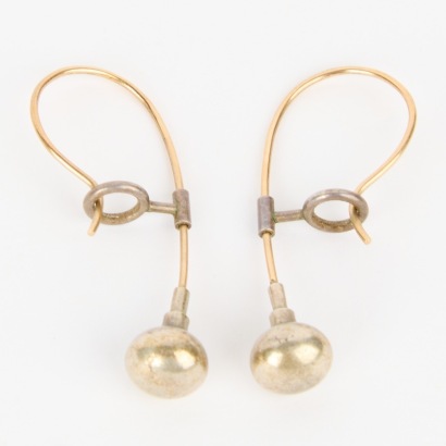 A Pair of Julie Vine Silver Drop Earrings
