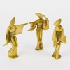 A Trio of Mid-Century Brass Dancing Figures