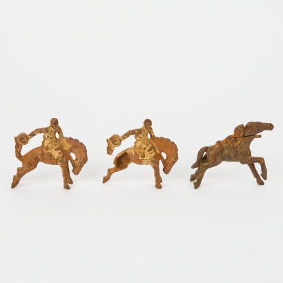 A Set of Three Antique Figures by Grey Iron Casting Company USA