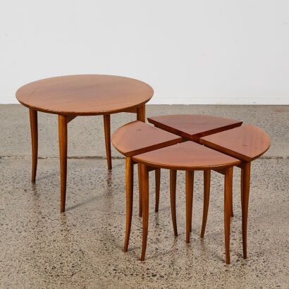 A Set of Mid-Century Nesting Coffee Tables