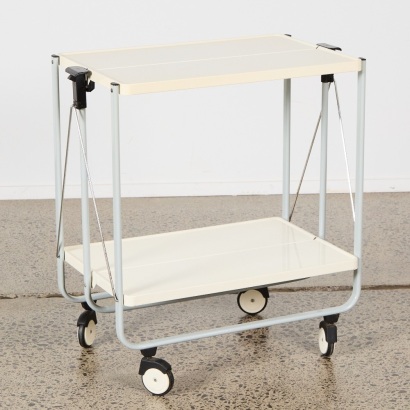 An Original Folding Bar Cart Designed by Louis Lucien Lepoix for FRZ W. Germany