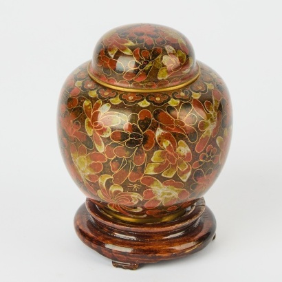 A Chinese Ginger Jar With Stand