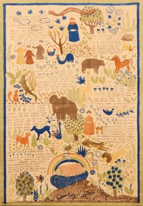 A Swedish Textile by Greta Persson Digman Depicting Noah's Ark